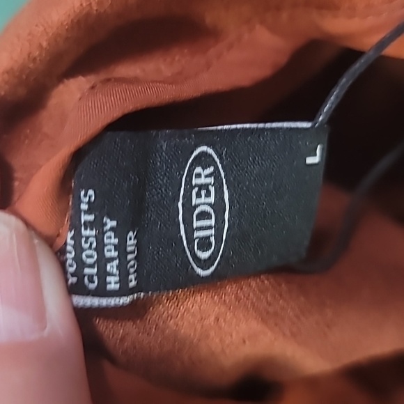 Cider brand brown skirt and crop top fringe set top small skirt large mini skirt - Picture 10 of 15